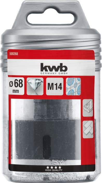  KWB 49500268 Dijamantska krune za suvo bušenje, za brusilicu, M14, 68 mm - slika 3