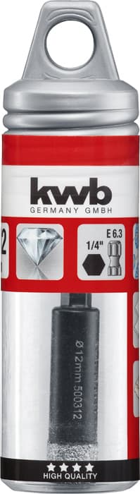  KWB 49500312 dijamantska burgija za suvo bušenje, šestougaoni prihvat, 12 mm - slika 3