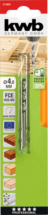  KWB 49511904 HSS-M2 burgija za tvrdo drvo 4, FCE, Energy Saving - slika 2