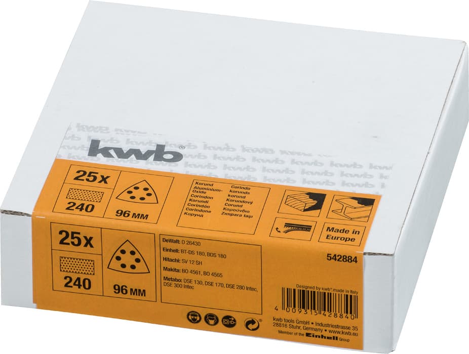  KWB 49542884 Quick-Stick delta brusni papir na čičak 240 GR - slika 3