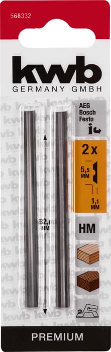  KWB 49568332 2 noža za rende H83 - slika 3