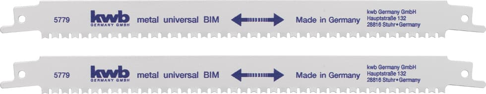  KWB 49577900 list univerzalne testere za metali i drvo sa dvostrukim zubima, 240 mm, 2/1