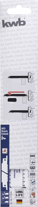  KWB 49577930 list univerzalne testere za metali i drvo sa dvostrukim zubima, 240 mm, 2/1 - slika 3