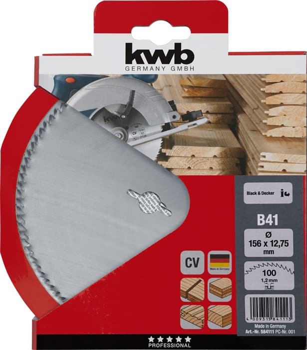 KWB 49584111 list za cirkular za drvo 156 x 12,75 mm, 41B - slika 2