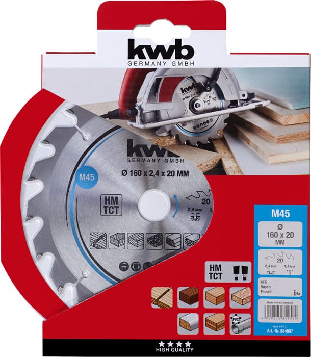  KWB 49584557 list za cirkular za drvo 160 x 20, 20T - slika 2