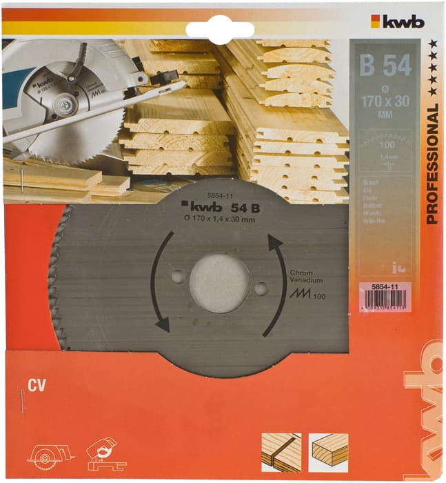  KWB 49585411 list za cirkular za drvo 170 x 30 mm, 54B - slika 2