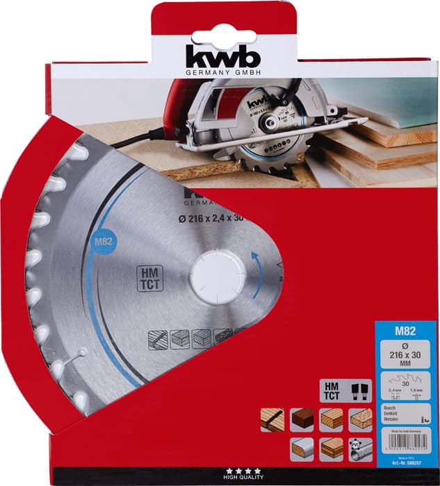  KWB 49588257 TCT list za cirkular za drvo 16 x 30 mm, 30T - slika 2