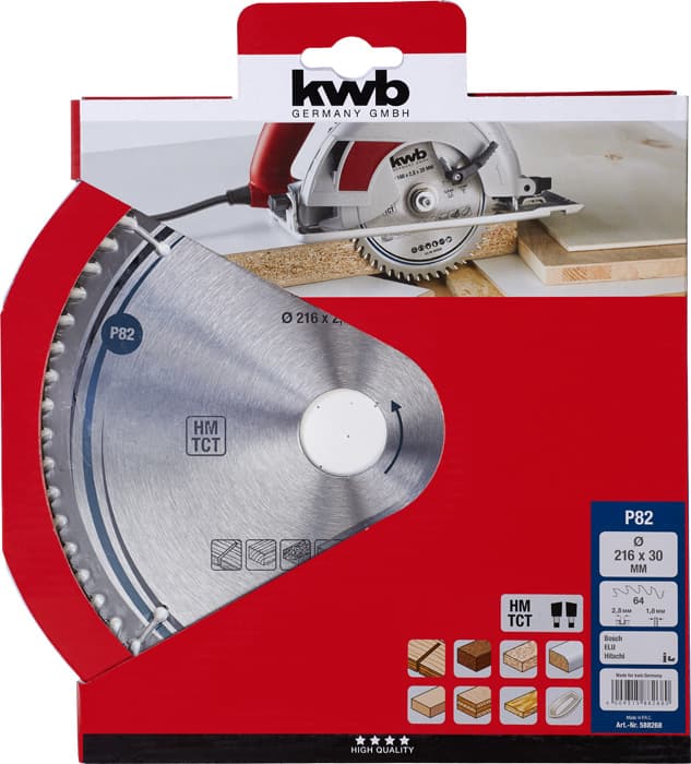  KWB 49588268 TCT list za cirkular za drvo 216 x 30 mm, 64T - slika 2
