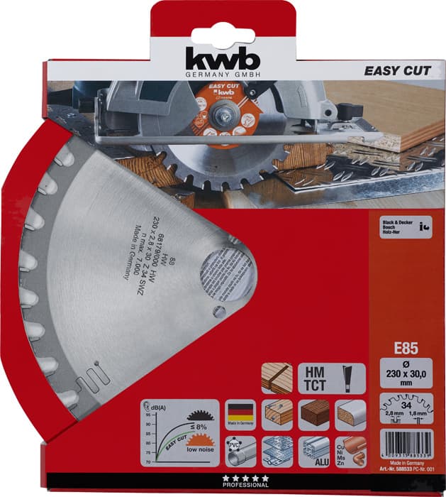  KWB 49588533 list kružne testere za drvo 230 x 30 mm, 85E - slika 2