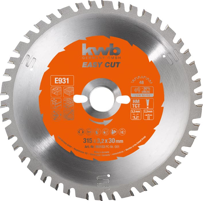  KWB 49593133 Easy-Cut rezni disk za cirkular 315x30, 48Z, HM, univerzalni
