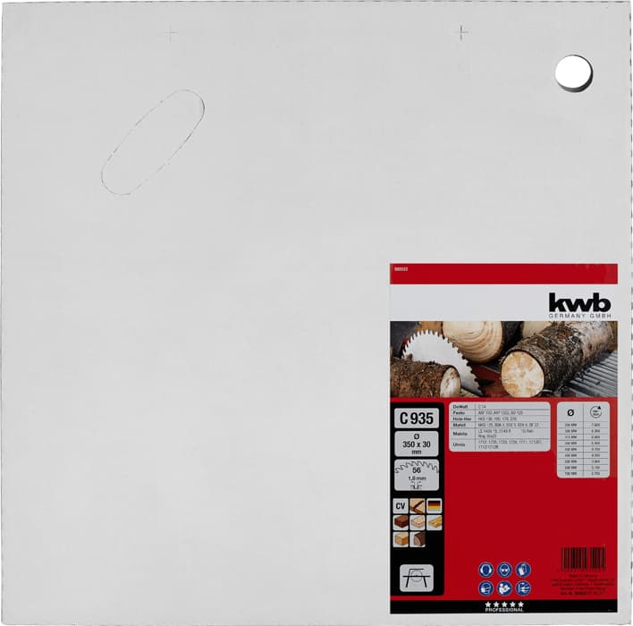  KWB 49593522 list za cirkular za drvo 350 x 30 mm, 935C - slika 2