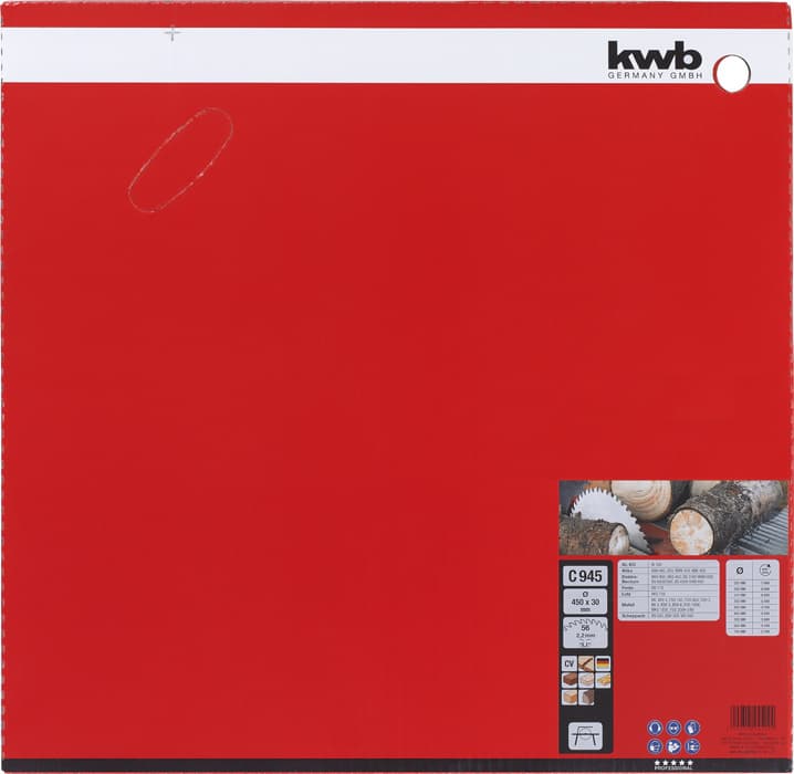  KWB 49594522 list za cirkular za drvo 450 x 30 mm, 945C - slika 2