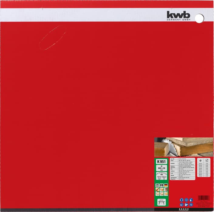 KWB 49595144 Rezni disk za cirkular 500 x 30 mm 951K, HM, za drvo/plastiku - slika 2
