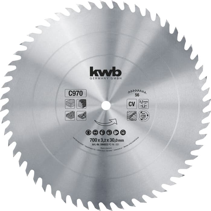  KWB 49597022 list za cirkular za drvo 700 x 30 mm, 970C