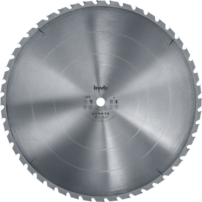  KWB 49597040 list za cirkular za drvo 700 x 30 mm, Z42, ojačan karbidom