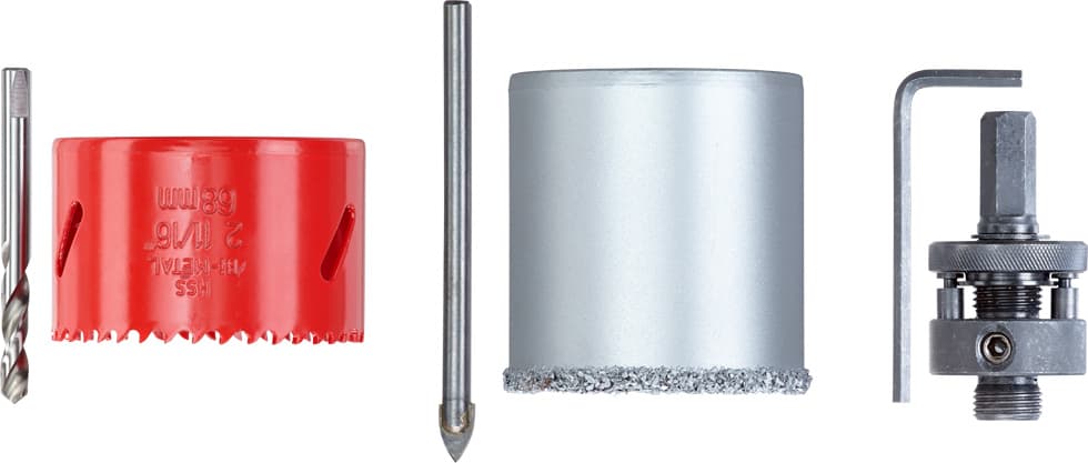  KWB 49599290 set krunastih testera 68 mm, sa nosačem i burgijama za centriranje