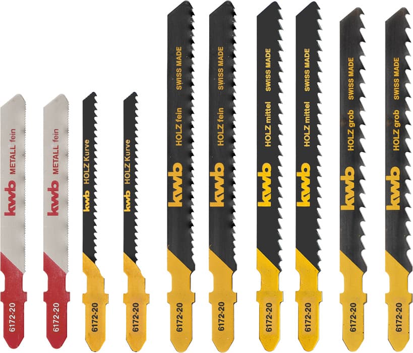  KWB 49617220 set listova za ubodnu testeru za metal S20, 10 delova