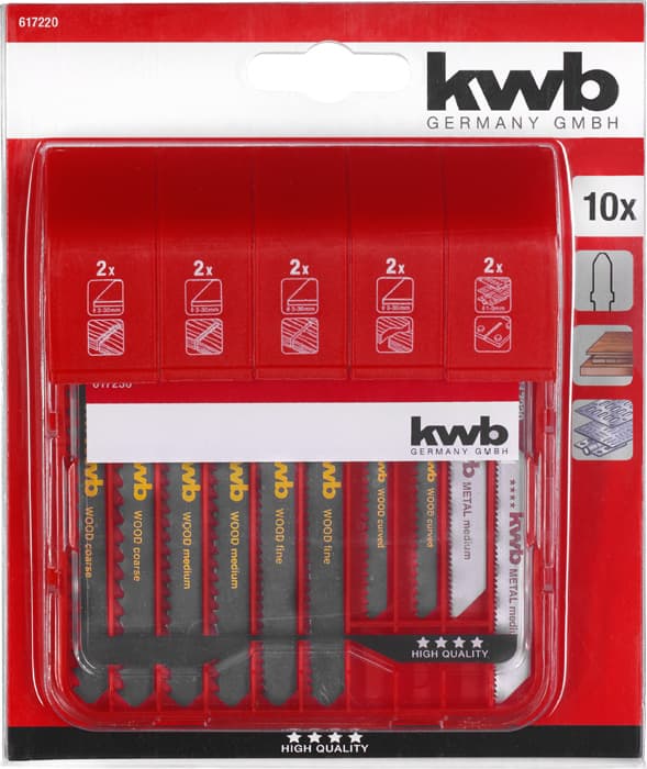  KWB 49617220 set listova za ubodnu testeru za metal S20, 10 delova - slika 2