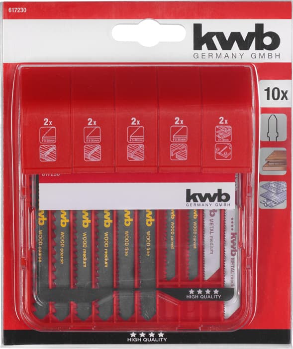  KWB 49617230 set listov za ubodnu testeru za metal S30, 10 delova - slika 2