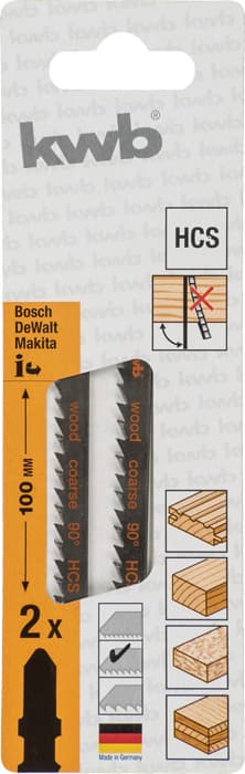  KWB 49620423 list za ubodnu testeru za drvo 100 mm, grubi, 2/1 - slika 3