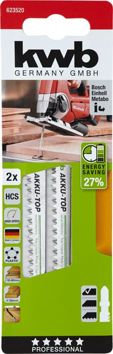  KWB 49623520 List za ubodnu testeru 116x87 2/1, HCS, fini, za drvo/plastiku, Energy Saving - slika 3