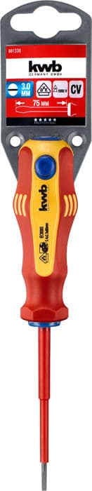  KWB 49661330 izolovani ravni odvijač SL, VDE, 3,0 x 75 mm - slika 2