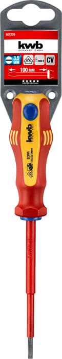  KWB 49661336 izolovani ravni odvijač, VDE, 3,5 x 100 mm - slika 2