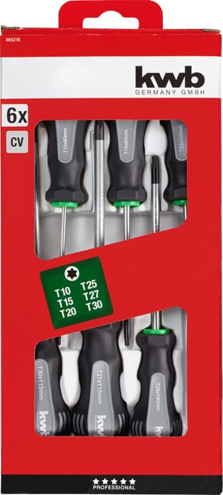  KWB 49665216 Set odvijača Torx, 6  delova - slika 2