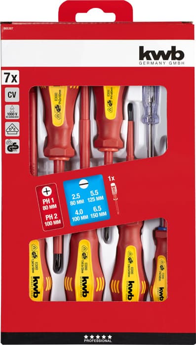  KWB 49665307 električarski set odvijača, 7 delova - slika 2
