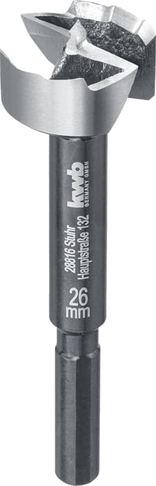  KWB 49706326 Speed čeona burgija za drvo 26, 8mm, Forstner, DIN 7483 G, Energy Saving