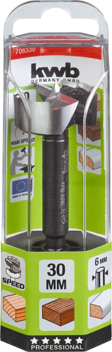  KWB 49706330 Speed čeona burgija za drvo 30, 8mm, Forstner, DIN 7483 G, Energy Saving - slika 2