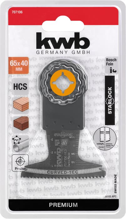  KWB 49707106 testera za uranjanje za multialat BI HCS 65 mm - slika 3