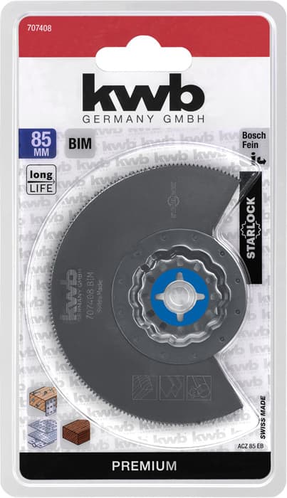  KWB 49707408 rezna ploča za multialat R. 85 mm - slika 3