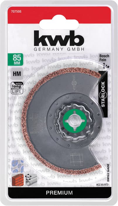  KWB 49707508 rezna ploča za multialat ojačana karbidom R. 85 mm - slika 3