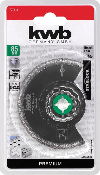  KWB 49707518 dijamantska rezna ploča za multialat R. 85 mm - slika 3