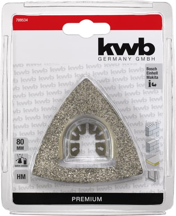  KWB 49709534 TCT delta brusna ploča za multialat, 80 mm, ojačana karbidom - slika 3