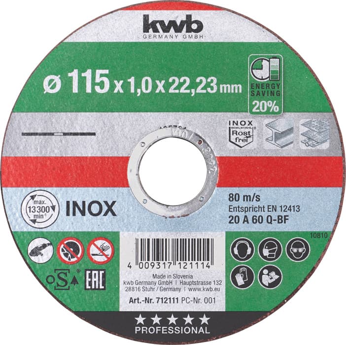  KWB 49712111 rezna ploča za Inox 115 x 1.0