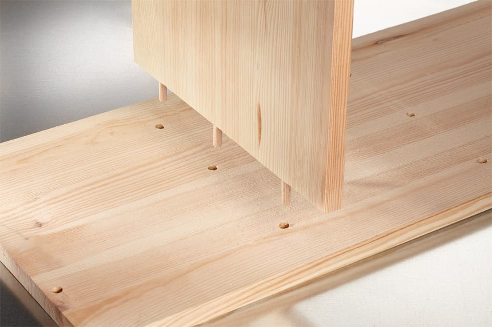  KWB 49758100 šablon za bušenje sa setom za tiplovanje, 150 tiplova, 3 burgije za drvo - slika 3