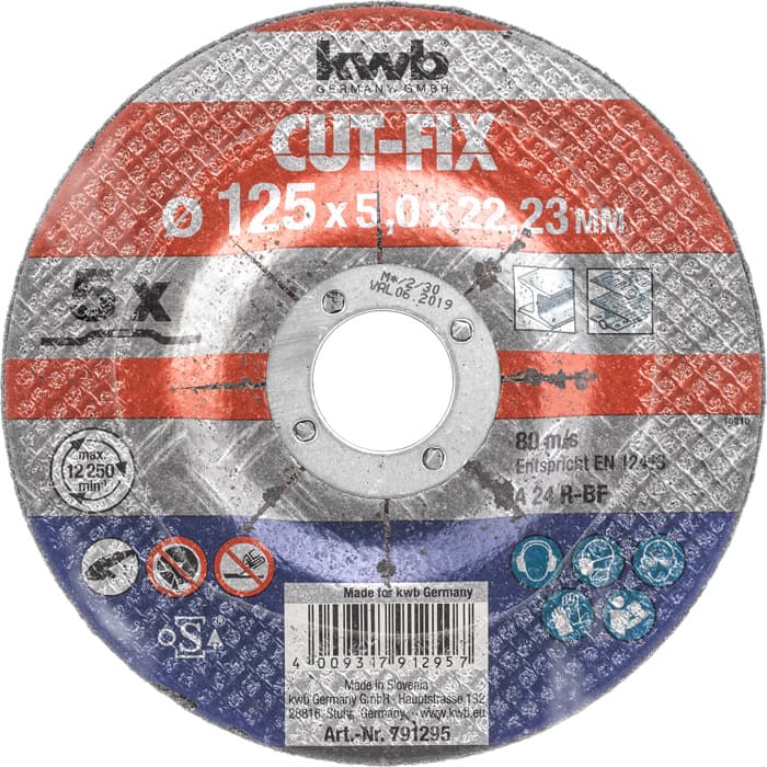  KWB 49791295 rezna ploča za metal, 125 x 3,0 x 22,3 mm, 5 komada - slika 2