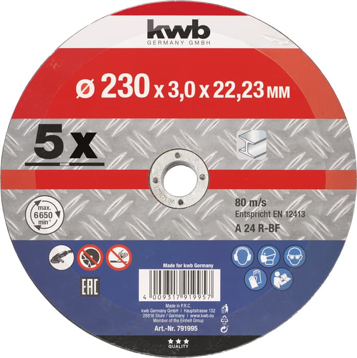  KWB 49791995 reznla ploča za metal 230 x 22 mm, 5 komada - slika 2
