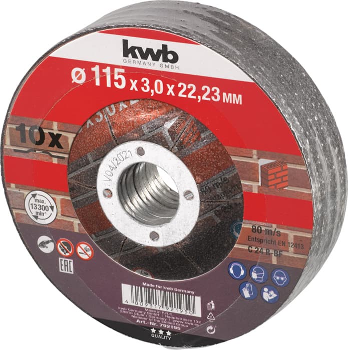  KWB 49792195 rezna ploča za beton 115 mm, 10 komada - slika 2
