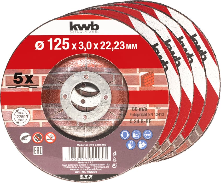  KWB 49792295 rezna ploča za beton 125 mm, 5 komada