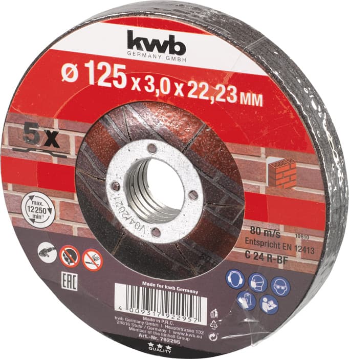  KWB 49792295 rezna ploča za beton 125 mm, 5 komada - slika 2