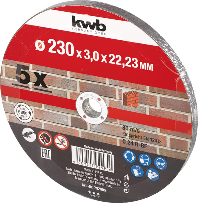  KWB 49792995 rezna ploča za kamen 230 mm, 5 komada - slika 2