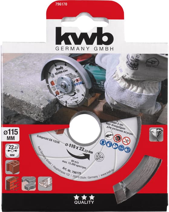 KWB 49796170 segmentirani dijamantski disk 115 mm - slika 2