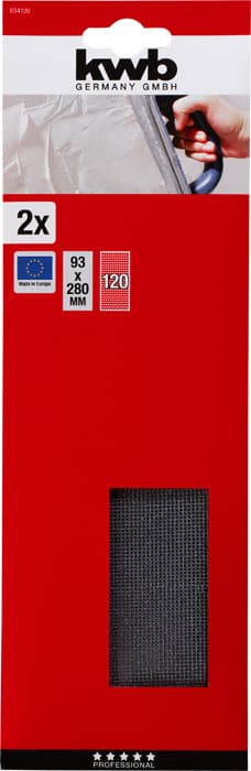  KWB 49854120 Brusni papir 93x280 GR120 SB 2/1 | mrežasti, za gipskarton/boju/rđu - slika 3