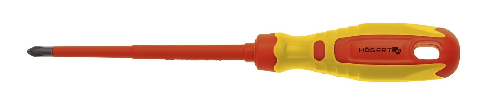 Hogert HT1S966 odvijač izolirani ph2 100 mm, 1000 v, slim - slika 2
