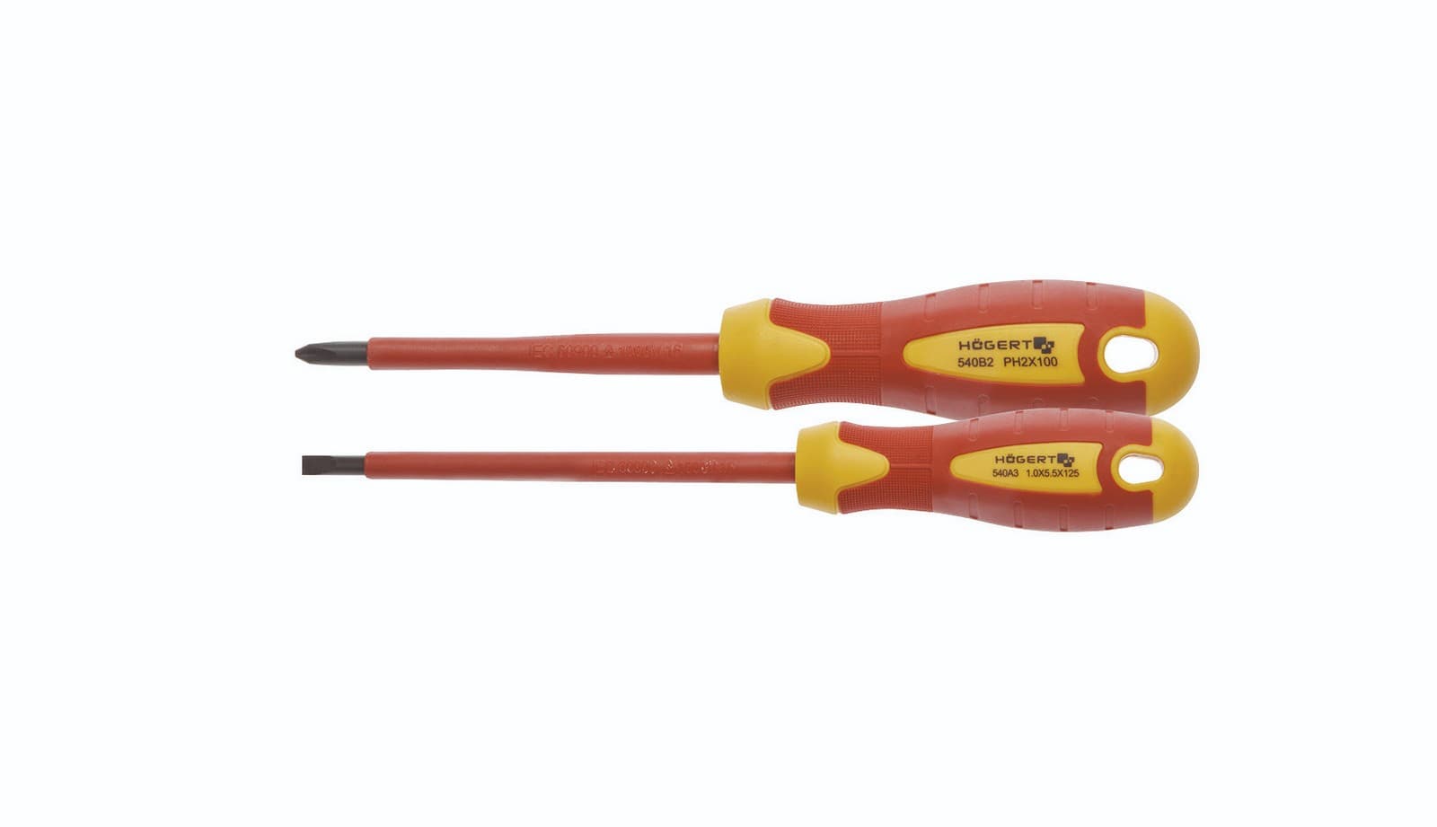Hogert HT1S990 set 2 izolovana odvijača 2, 1000 v - slika 3