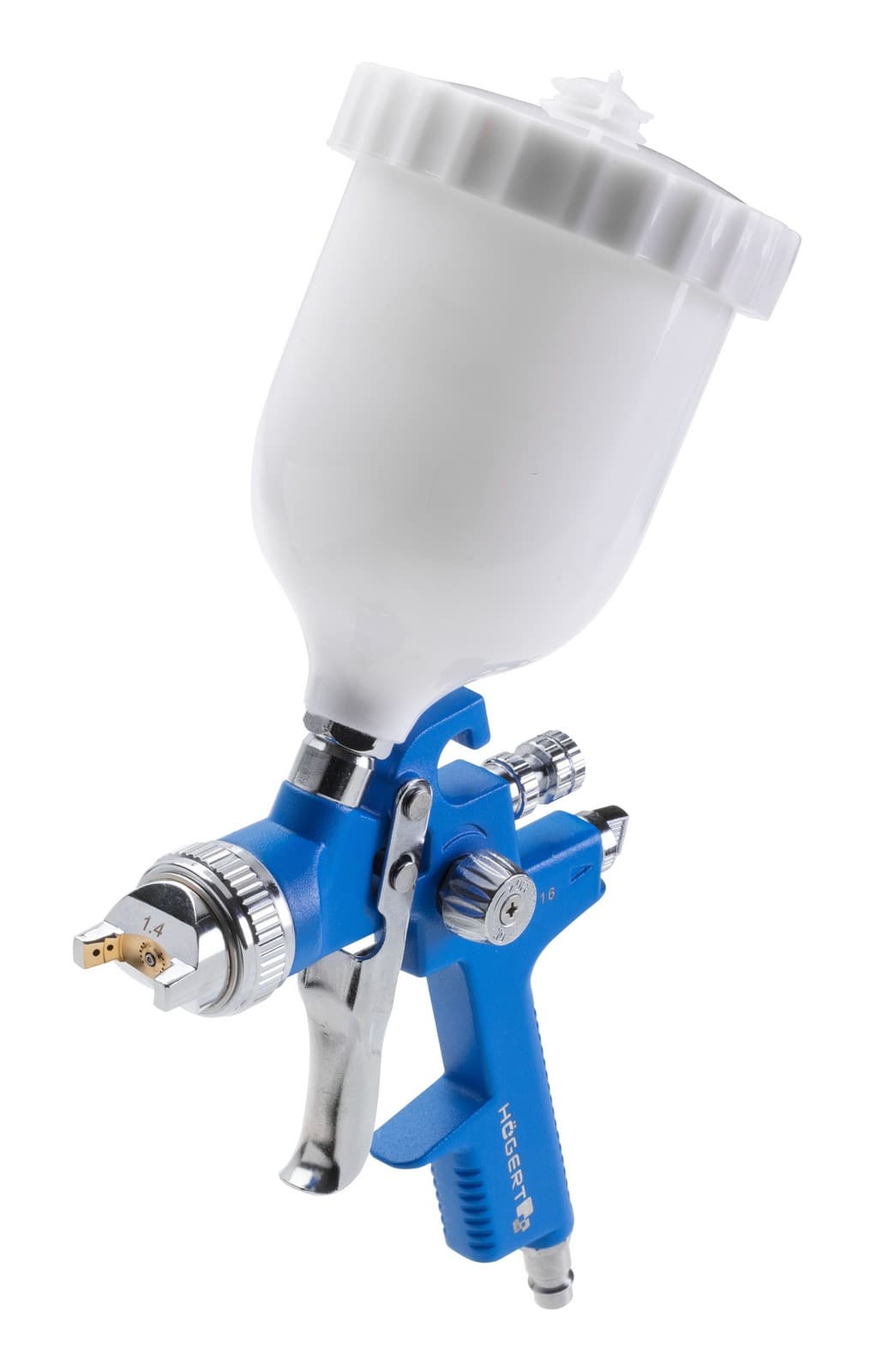 Hogert HT4R716 pištolj za farbanje, gornji prihvat kantice, 600 ml, priključak 1/4 ", 3 bar - slika 2