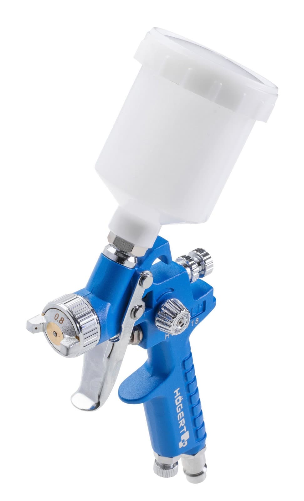 Hogert HT4R718 pištolj za farbanje, gornji prihvat kantice, 100 ml, priključak 1/4 ", 3 bar - slika 2